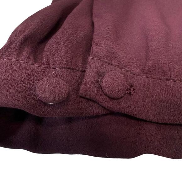 Torrid Burgundy Ruffle Wrap Tunic Top 1X NWT Layered Hem Holiday Party - Picture 6 of 6